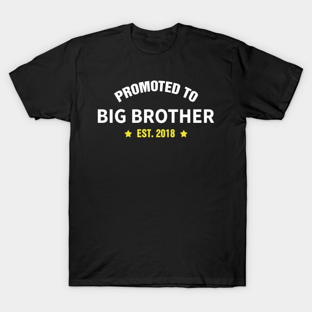 PROMOTED TO BIG BROTHER EST 2018 gift ideas for family T-Shirt by bestsellingshirts